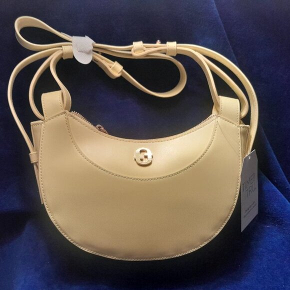 Time and Tru Women's Olivia Crossbody, Bright Yellow - Picture 1 of 4